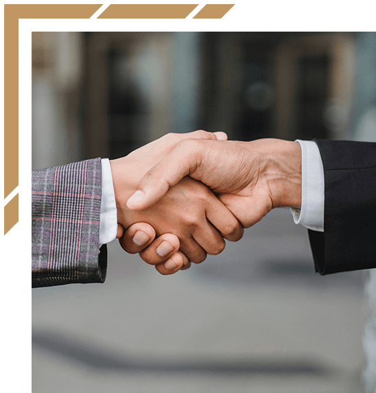 Two People Shaking Hands